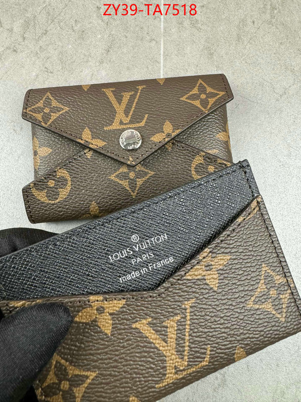 LV Bags(4A)-Wallet mirror copy luxury ID: TA7518 $: 39USD,