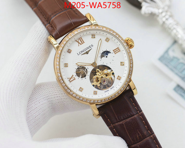 Watch(TOP)-Longines 1:1 clone ID: WA5758 $: 205USD