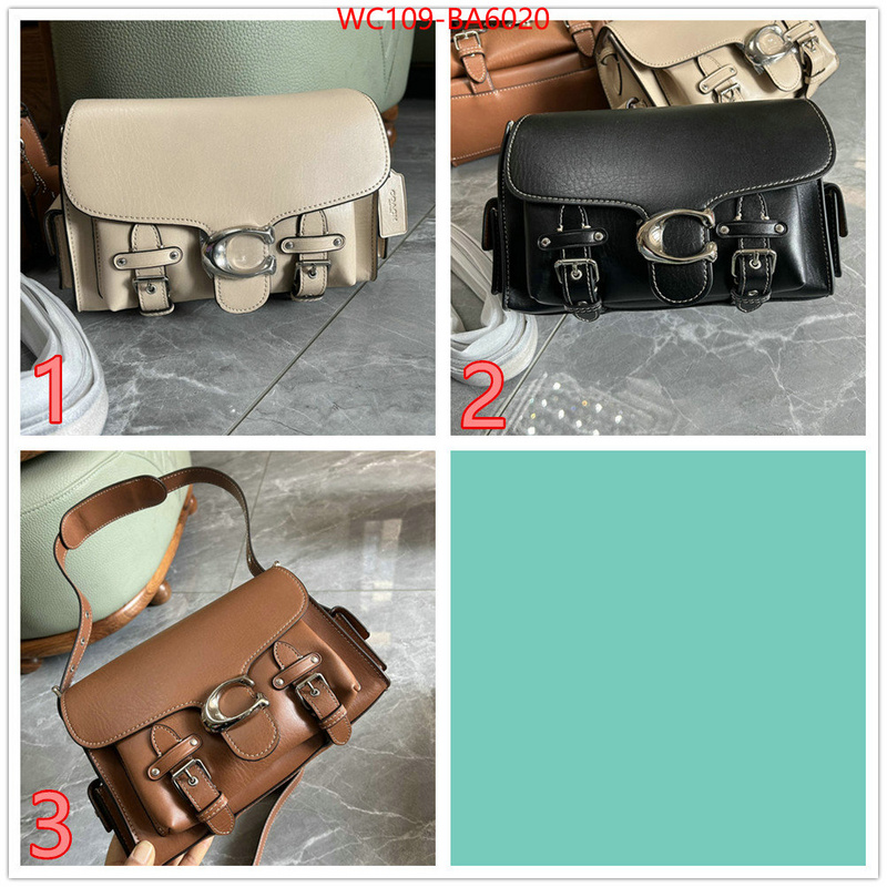 Coach Bags(4A)-Crossbody- top quality ID: BA6020 $: 109USD,