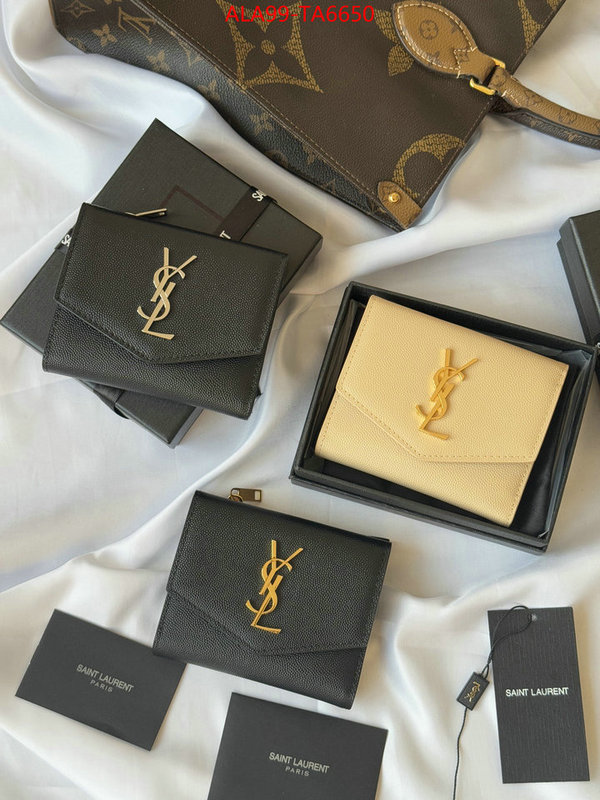 YSL Bags(TOP)-Wallet- best quality fake ID: TA6650 $: 99USD,