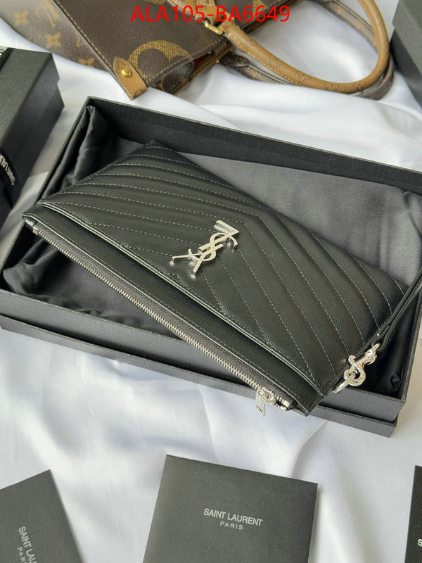 YSL Bags(TOP)-Clutch- luxury cheap replica ID: BA6649 $: 105USD,