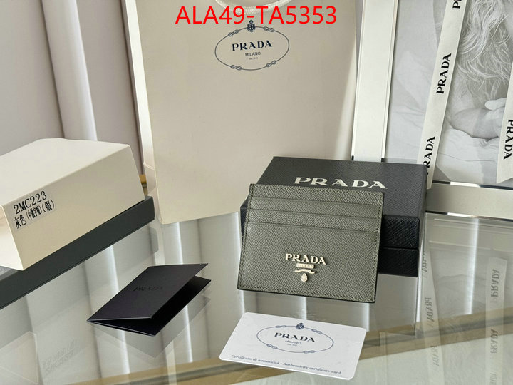 Prada Bags(TOP)-Wallet 7 star quality designer replica ID: TA5353 $: 49USD,