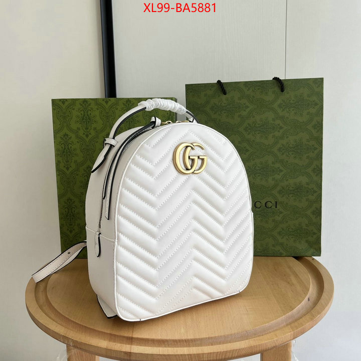 Gucci Bags(4A)-Backpack- aaaaa+ class replica ID: BA5881 $: 99USD,