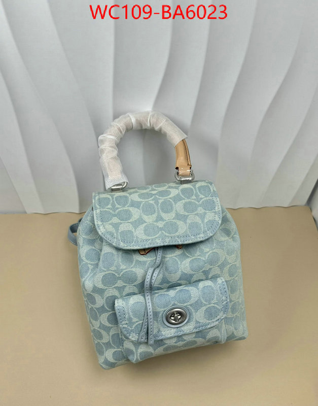 Coach Bags(4A)-Backpack- luxury cheap ID: BA6023 $: 109USD,