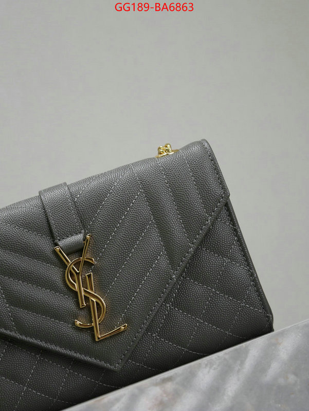 YSL Bags(TOP)-Envelope Series how to find replica shop ID: BA6863 $: 189USD,