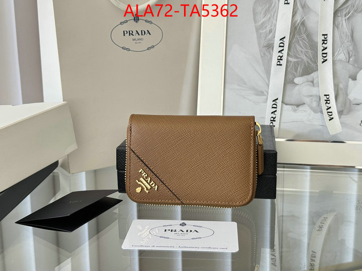 Prada Bags(TOP)-Wallet 2024 luxury replicas ID: TA5362 $: 72USD,