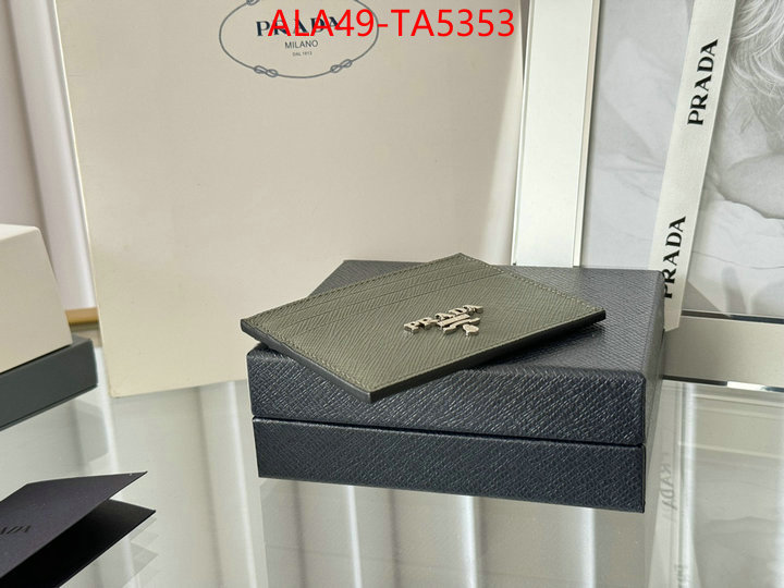 Prada Bags(TOP)-Wallet 7 star quality designer replica ID: TA5353 $: 49USD,