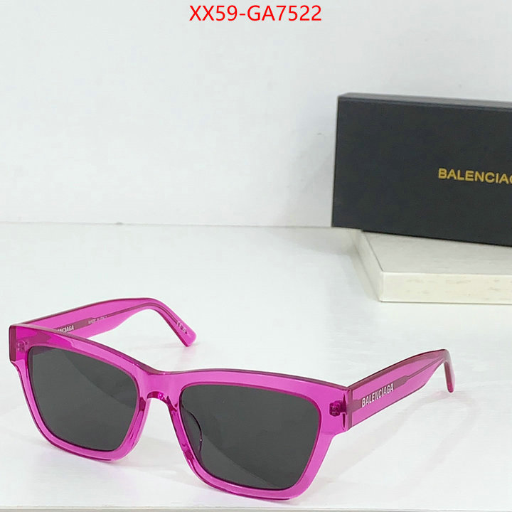 Glasses-Balenciaga luxury cheap ID: GA7522 $: 59USD