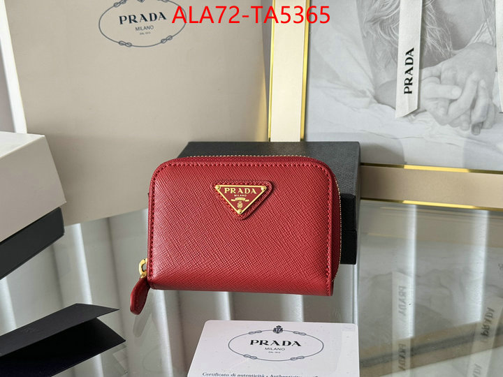 Prada Bags(TOP)-Wallet mirror copy luxury ID: TA5365 $: 72USD,