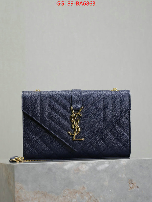 YSL Bags(TOP)-Envelope Series how to find replica shop ID: BA6863 $: 189USD,