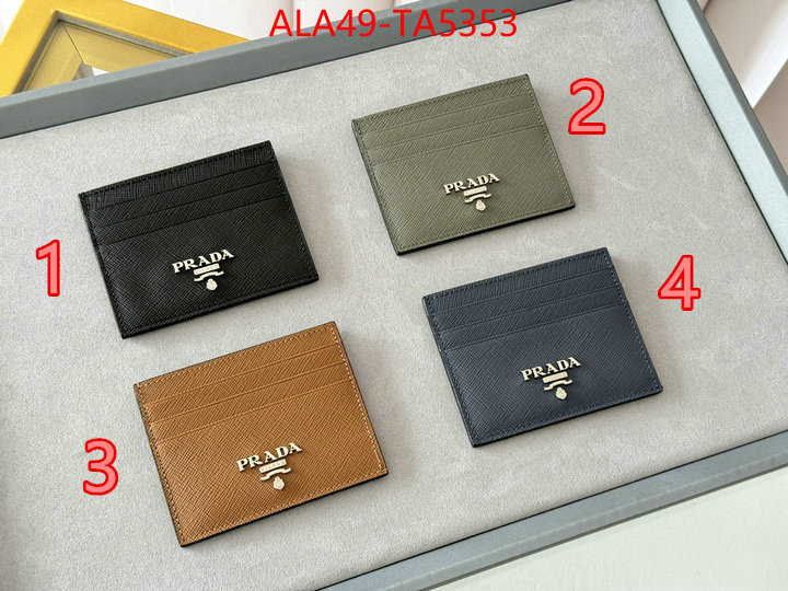 Prada Bags(TOP)-Wallet 7 star quality designer replica ID: TA5353 $: 49USD,