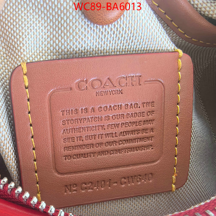 Coach Bags(4A)-Crossbody- high quality replica designer ID: BA6013 $: 89USD,