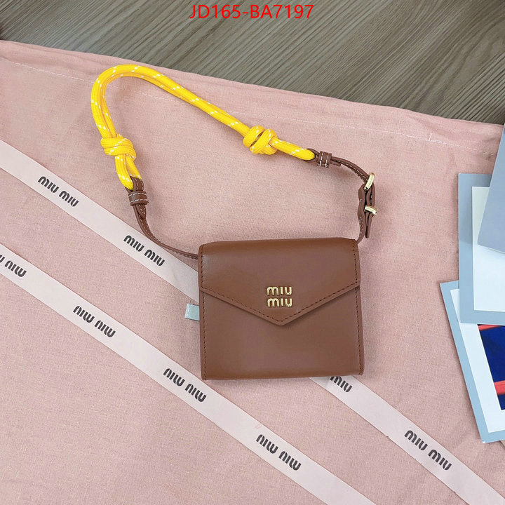 Miu Miu Bags(TOP)-Crossbody- where can i buy the best quality ID: BA7197 $: 165USD,