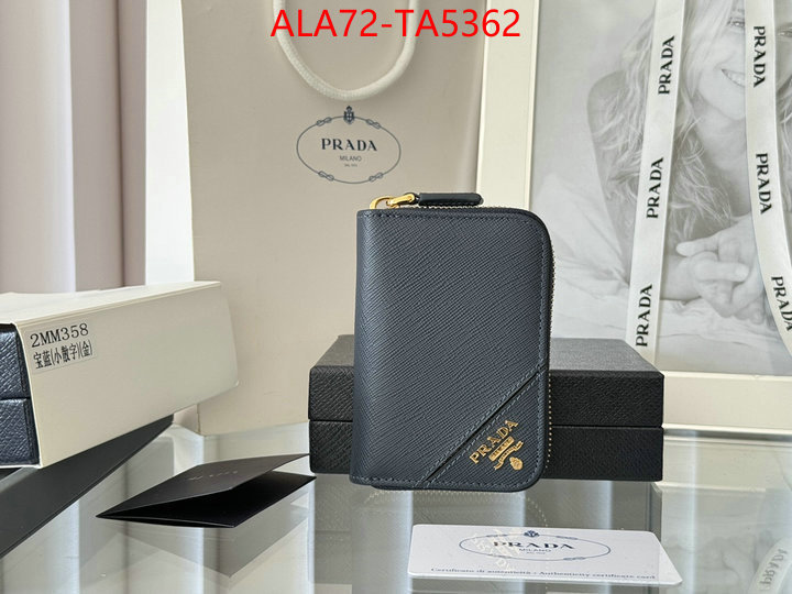 Prada Bags(TOP)-Wallet 2024 luxury replicas ID: TA5362 $: 72USD,