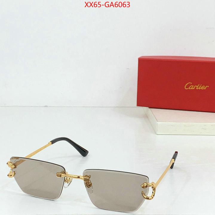 Glasses-Cartier high quality 1:1 replica ID: GA6063 $: 65USD