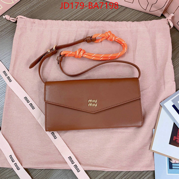 Miu Miu Bags(TOP)-Crossbody- high quality perfect ID: BA7198 $: 179USD,