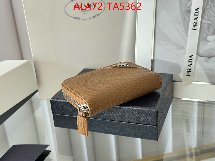 Prada Bags(TOP)-Wallet 2024 luxury replicas ID: TA5362 $: 72USD,