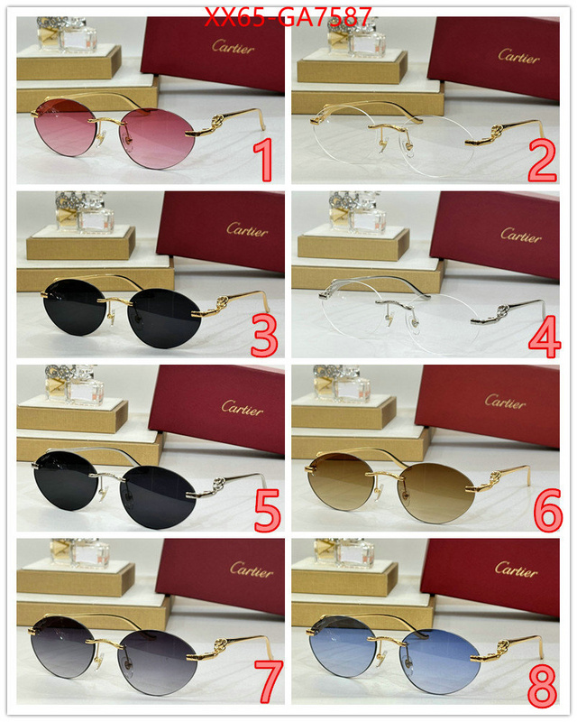 Glasses-Cartier luxury shop ID: GA7587 $: 65USD