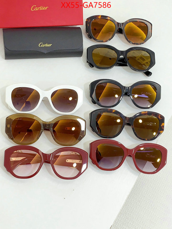 Glasses-Cartier fake designer ID: GA7586 $: 55USD