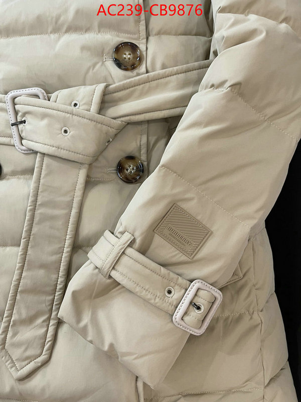 Down jacket Women-Burberry top quality fake ID: CB9876 $: 239USD