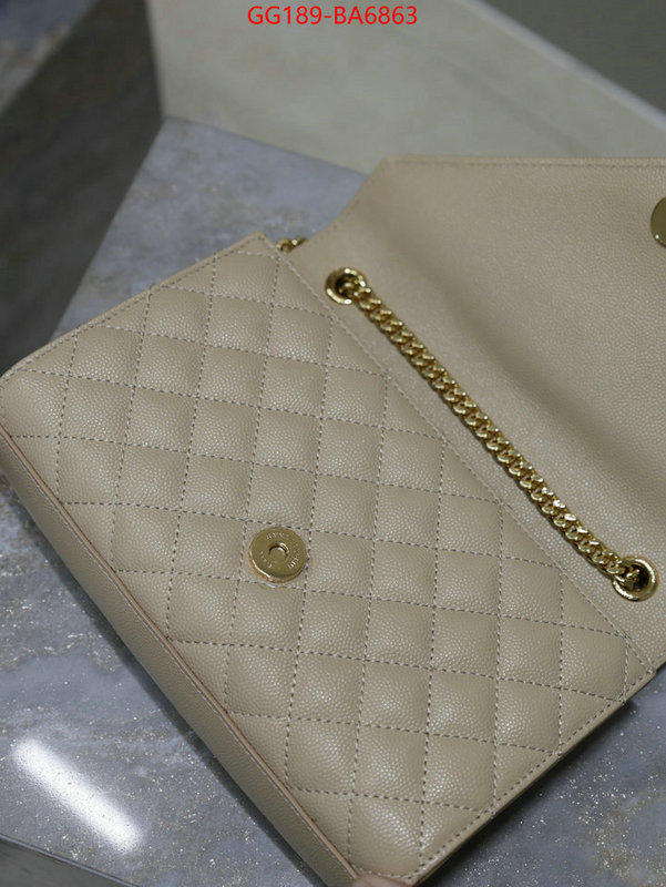 YSL Bags(TOP)-Envelope Series how to find replica shop ID: BA6863 $: 189USD,