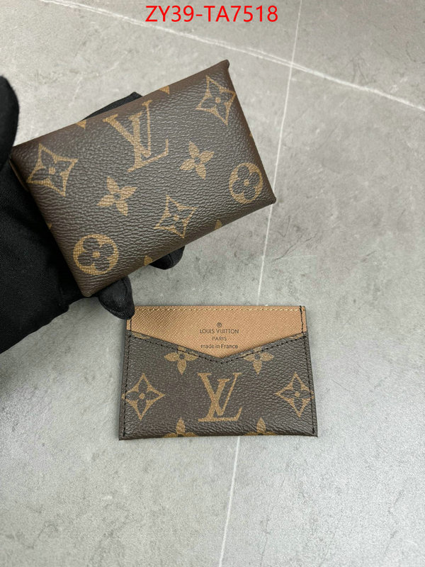 LV Bags(4A)-Wallet mirror copy luxury ID: TA7518 $: 39USD,