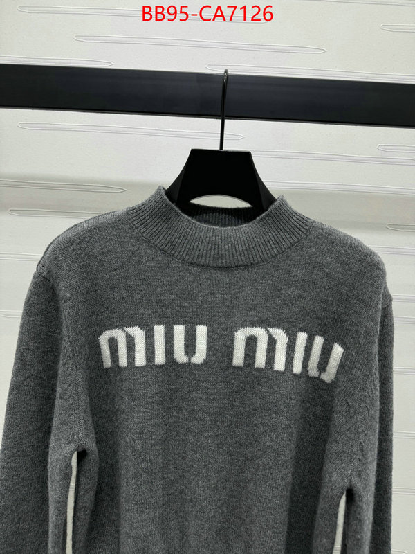 Clothing-MIU MIU luxury cheap replica ID: CA7126 $: 95USD