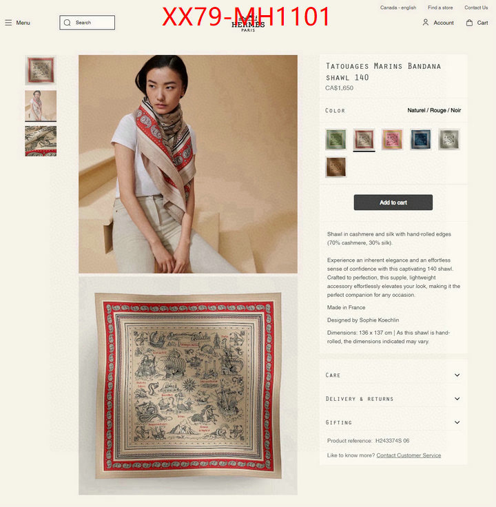 Scarf-Hermes 7 star quality designer replica ID: MH1101 $: 79USD