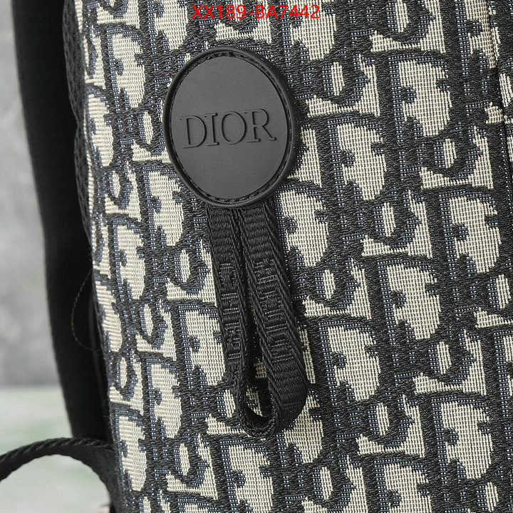 Dior Bags(TOP)-Backpack- copy aaaaa ID: BA7442 $: 189USD,