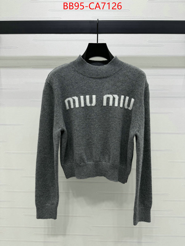 Clothing-MIU MIU luxury cheap replica ID: CA7126 $: 95USD