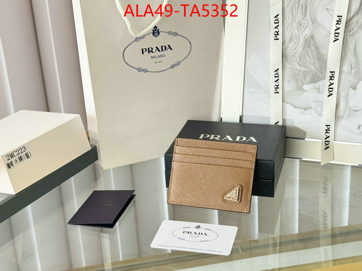 Prada Bags(TOP)-Wallet how to buy replcia ID: TA5352 $:49USD,