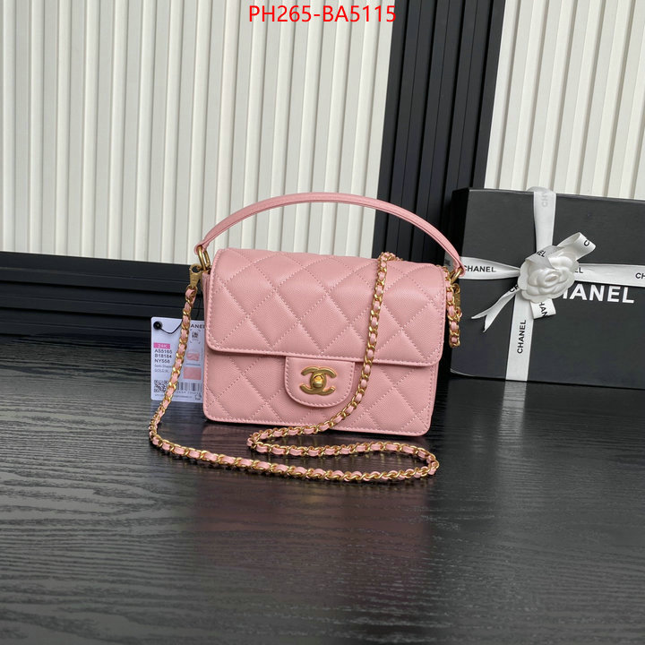 Chanel Bags(TOP)-Crossbody- replica aaaaa designer ID: BA5115 $: 265USD,