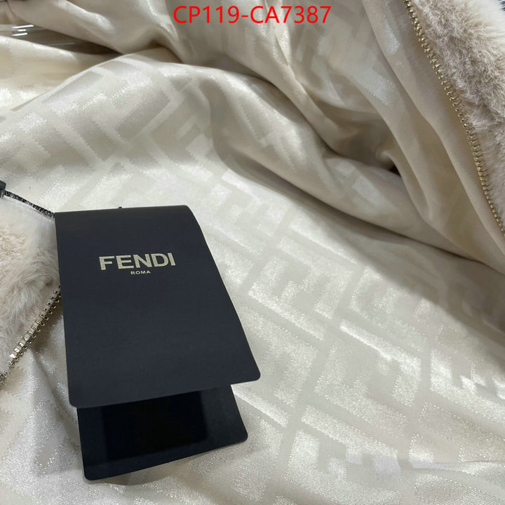 Clothing-Fendi aaaaa class replica ID: CA7387 $: 119USD