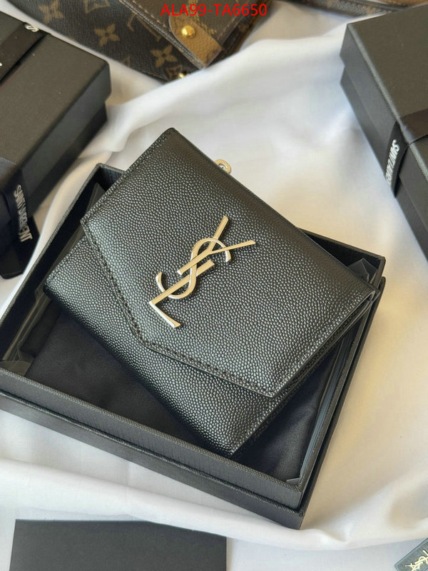 YSL Bags(TOP)-Wallet- best quality fake ID: TA6650 $: 99USD,