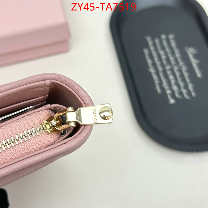 Miu Miu Bags(4A)-Wallet top quality designer replica ID: TA7519 $: 45USD,