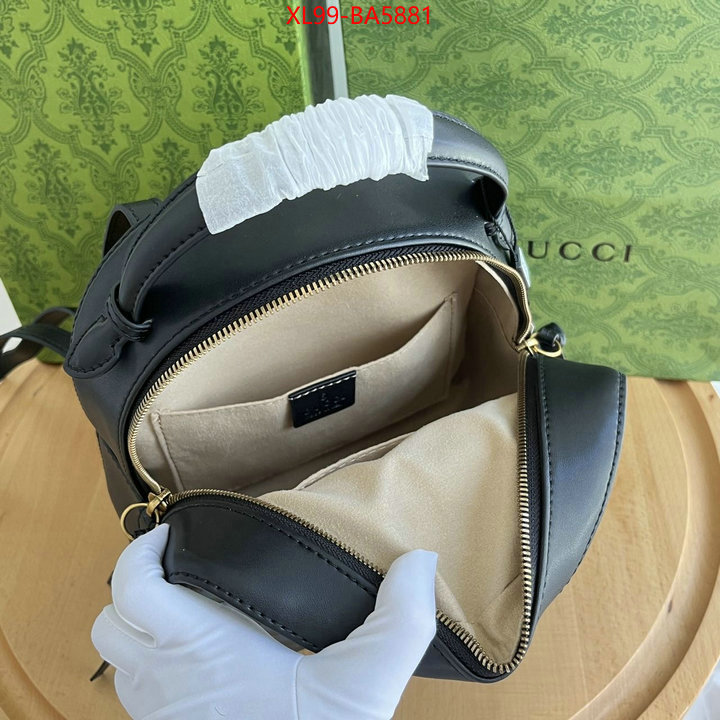 Gucci Bags(4A)-Backpack- aaaaa+ class replica ID: BA5881 $: 99USD,