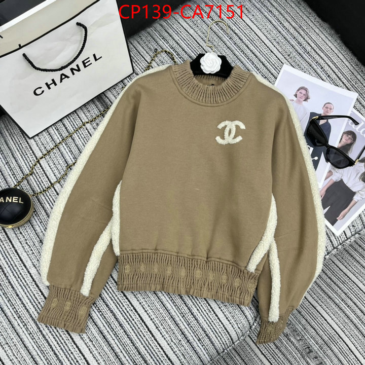 Clothing-Chanel 2024 aaaaa replica customize ID: CA7151 $: 139USD