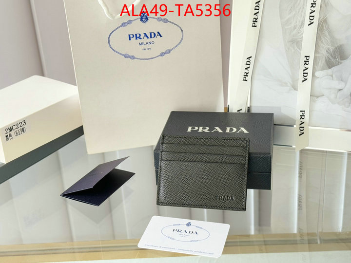 Prada Bags(TOP)-Wallet where quality designer replica ID: TA5356 $: 49USD,