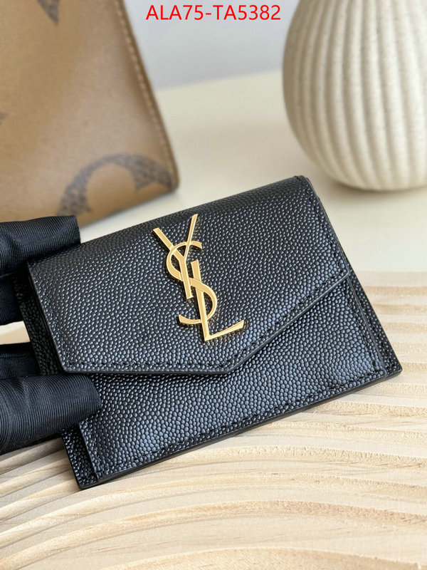 YSL Bags(TOP)-Wallet- the top ultimate knockoff ID: TA5382 $: 75USD,