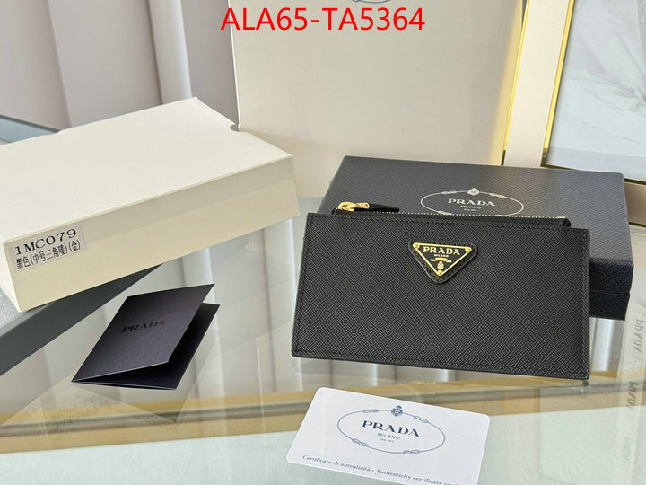 Prada Bags(TOP)-Wallet designer fake ID: TA5364 $: 65USD,