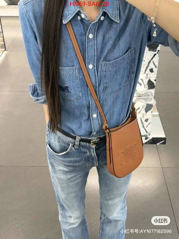 CELINE Bags(4A)-Crossbody- cheap wholesale ID: BA6028 $: 69USD,