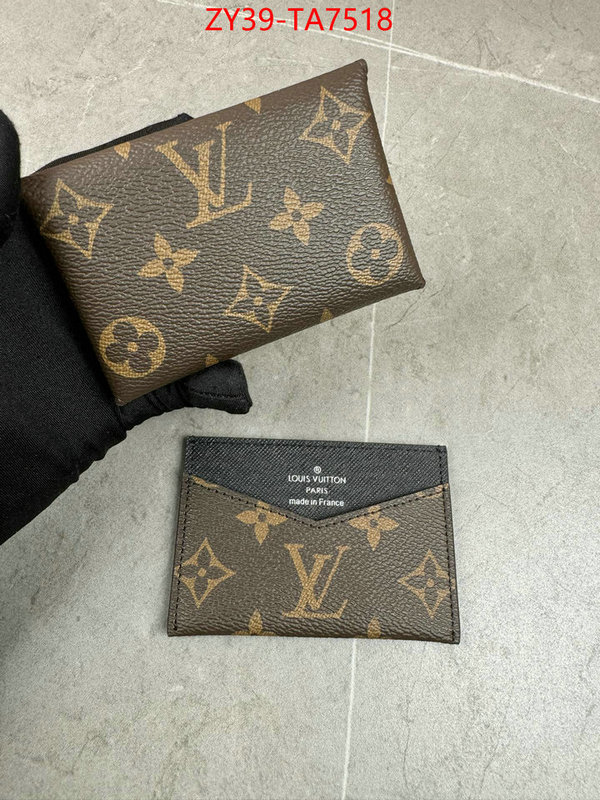 LV Bags(4A)-Wallet mirror copy luxury ID: TA7518 $: 39USD,