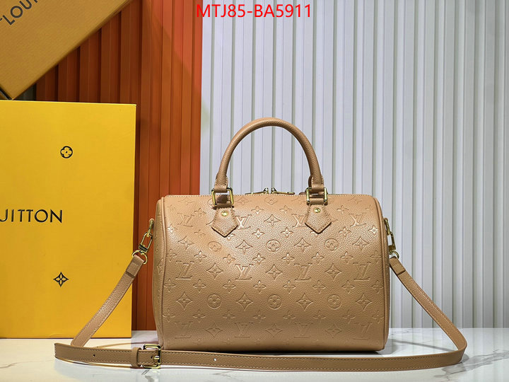 LV Bags(4A)-Speedy- high quality online ID: BA5911 $: 85USD,