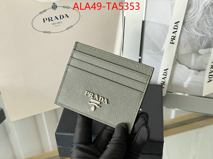 Prada Bags(TOP)-Wallet 7 star quality designer replica ID: TA5353 $: 49USD,