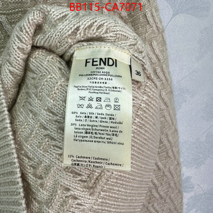 Clothing-Fendi only sell high-quality ID: CA7071 $: 115USD