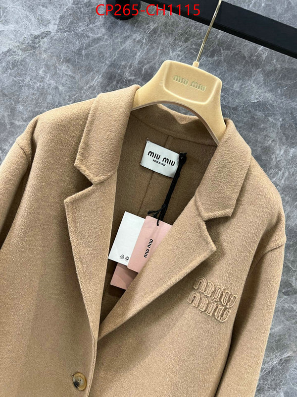 Clothing-MIU MIU exclusive cheap ID: CH1115 $: 265USD