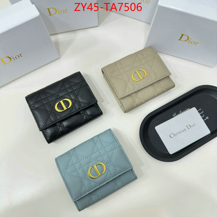 Dior Bags(4A)-Wallet- 7 star collection ID: TA7506 $: 45USD,