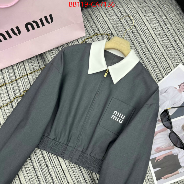 Clothing-MIU MIU 2024 aaaaa replica 1st copy ID: CA7136 $: 119USD