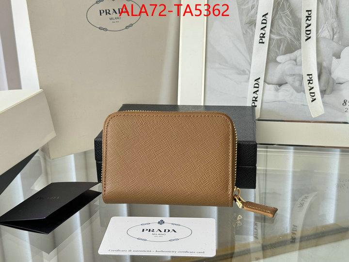 Prada Bags(TOP)-Wallet 2024 luxury replicas ID: TA5362 $: 72USD,