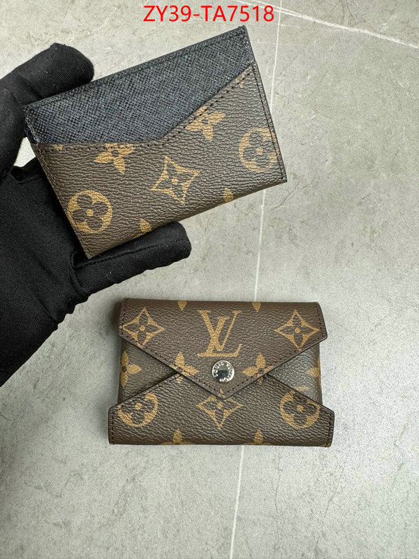 LV Bags(4A)-Wallet mirror copy luxury ID: TA7518 $: 39USD,